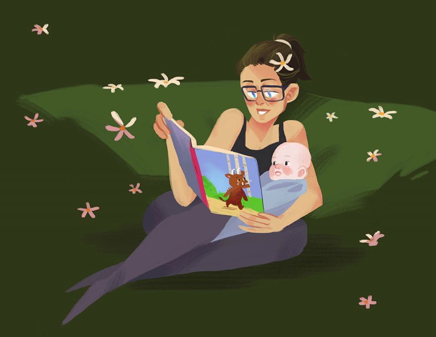 Ενας συγκινητικός μπαμπάς - Προσέλαβε 23 καλλιτέχνες για να κάνει δώρο στην γυναίκα του τα πορτρέτα του μωρού τους [εικόνες&βίντεο] | iefimerida.gr 1