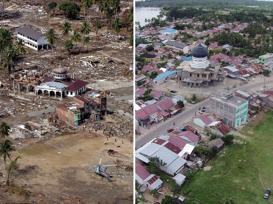 Η Ινδονησία 10 χρόνια μετά το φονικό τσουνάμι: Η περιοχή αναγεννήθηκε από τις στάχτες της -Το τότε και το τώρα [εικόνες] | iefimerida.gr 1