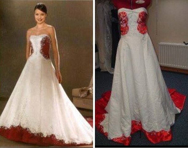 Πράσινο αντί για λευκό, νάιλον αντί για δαντέλα: Νυφικά που αγοράστηκαν μέσω ίντερνετ και ήταν για τα καρναβάλια [εικόνες & βίντεο] | iefimerida.gr 16