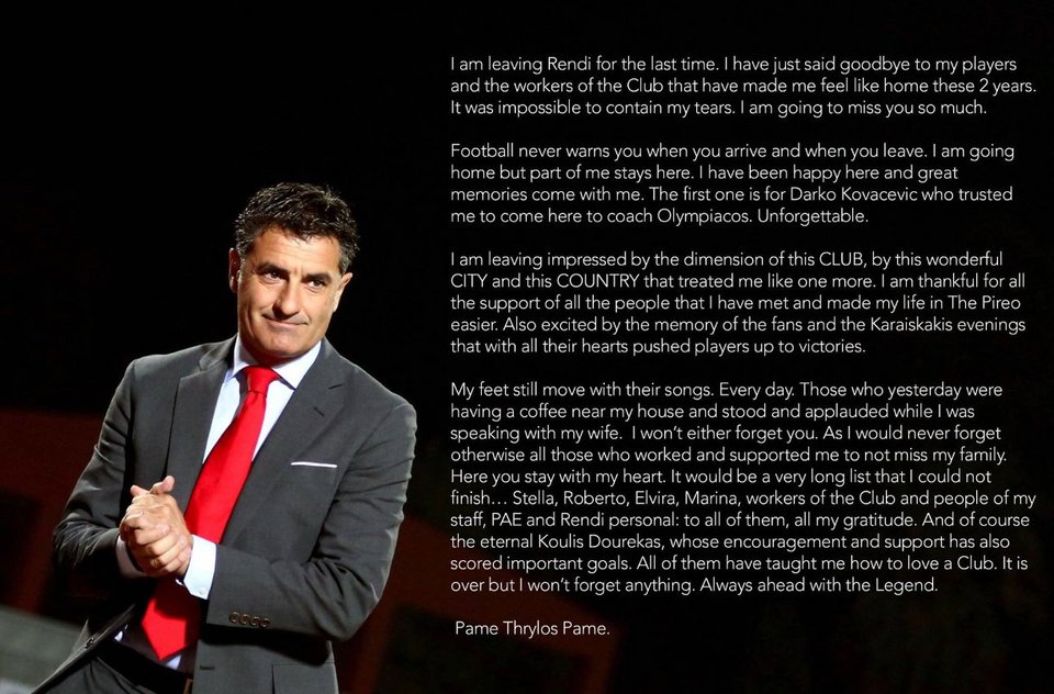 Το απίστευτο «αντίο» του Μίτσελ στον Ολυμπιακό - Συγκίνησε τους πάντες [εικόνα] | iefimerida.gr 0