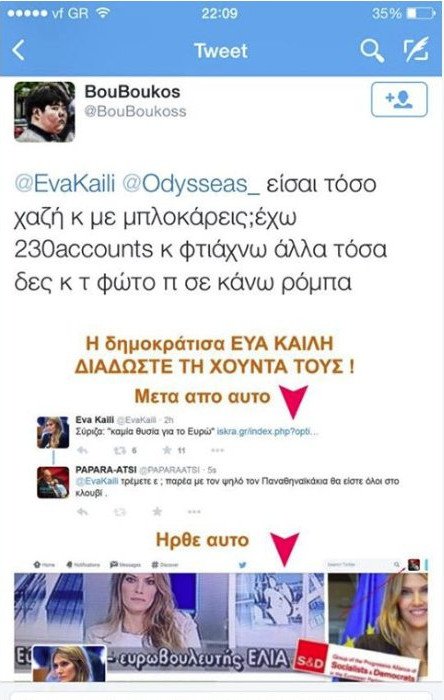 Πόσους και γιατί έχει μπλοκάρει η Εύα Καϊλή στο Τwitter [εικόνες] | iefimerida.gr 1