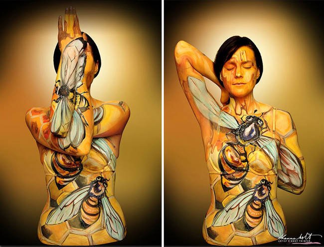 Οταν ο άνθρωπος μεταμορφώνεται σε ζώο: Εκπληκτική ζωγραφική πάνω στον πιο φυσικό καμβά [εικόνες] | iefimerida.gr 7