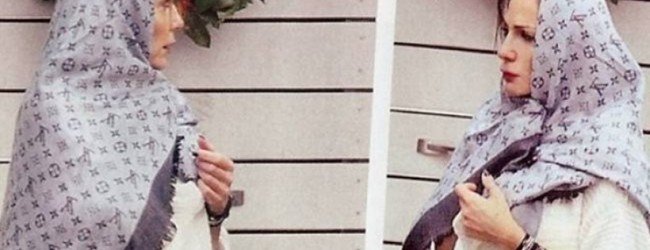 Η Δέσποινα Βανδή με μαντίλα Louis Vuitton, σαν μουσουλμάνα [εικόνες] | iefimerida.gr 0