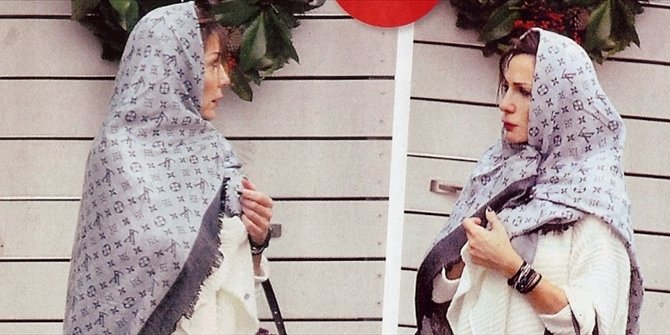 Η Δέσποινα Βανδή με μαντίλα Louis Vuitton, σαν μουσουλμάνα [εικόνες] | iefimerida.gr 1