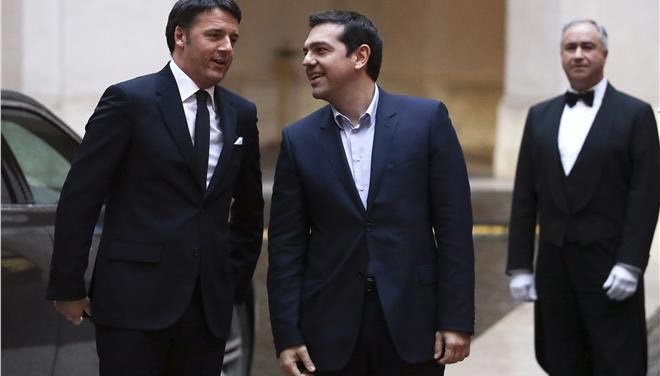 Στη Ρώμη ο Αλέξης Τσίπρας - Η υποδοχή του Ματέο Ρέντσι [εικόνες & βίντεο] | iefimerida.gr 1