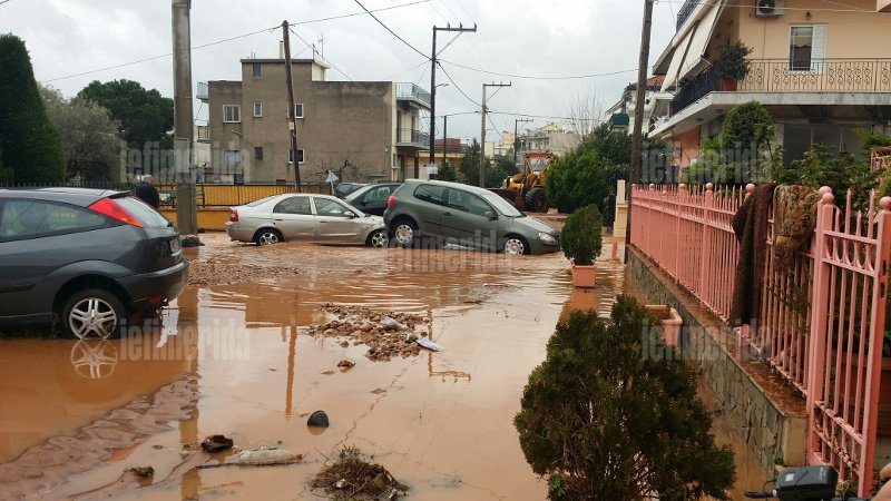 Θάφτηκε κάτω από τη λάσπη η Μάνδρα -Πάνω από 30 αυτοκίνητα καταστράφηκαν από τις πλημμύρες  [εικόνες] | iefimerida.gr 3