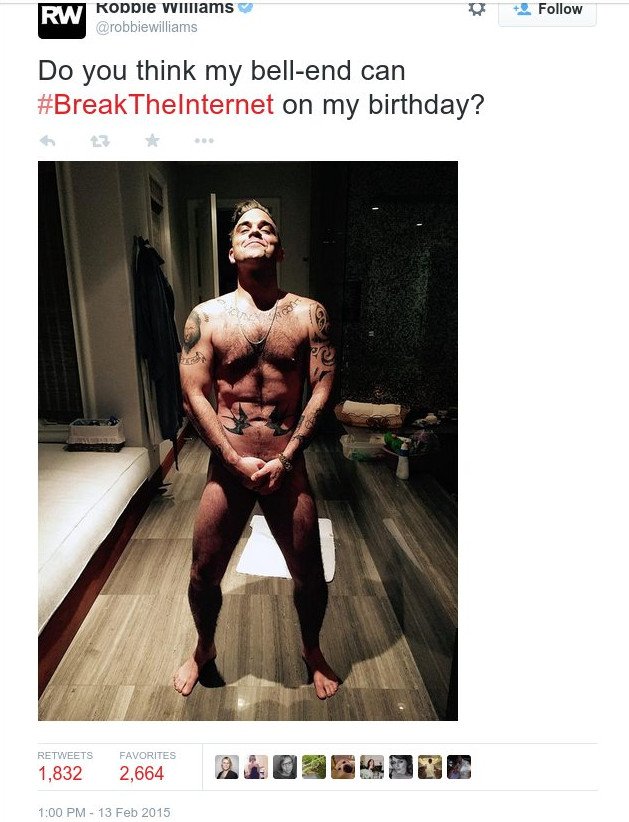 O Robie Williams ολόγυμνος «γκρεμίζει» το Διαδίκτυο [εικόνα] | iefimerida.gr 0