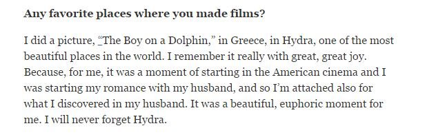 Σοφία Λόρεν: Δεν θα ξεχάσω ποτέ την Υδρα [εικόνες] | iefimerida.gr 0