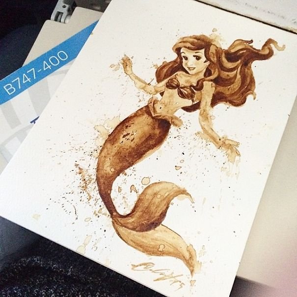 Ζωγραφίζοντας με καφέ: Κύπρια καλλιτέχνις φτιάχνει εκπληκτικά σχέδια με χρώμα απ' το φλιτζάνι [εικόνες] | iefimerida.gr 8