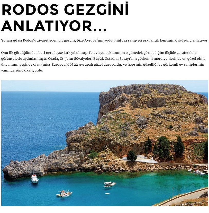 Τουρκικό περιοδικό παραληρεί με τη Ρόδο: Ξελογιάστρα και μεγαλοπρεπής -Της παραδίνεσαι [εικόνες] | iefimerida.gr 3