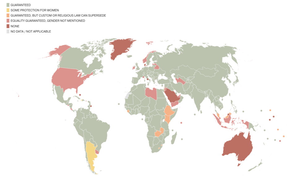 Η παγκόσμια ισότητα των φύλων σε 5 χάρτες: Ποιες χώρες ζουν ακόμα στο Μεσαίωνα [εικόνες] | iefimerida.gr 0
