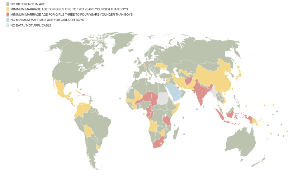 Η παγκόσμια ισότητα των φύλων σε 5 χάρτες: Ποιες χώρες ζουν ακόμα στο Μεσαίωνα [εικόνες] | iefimerida.gr 1