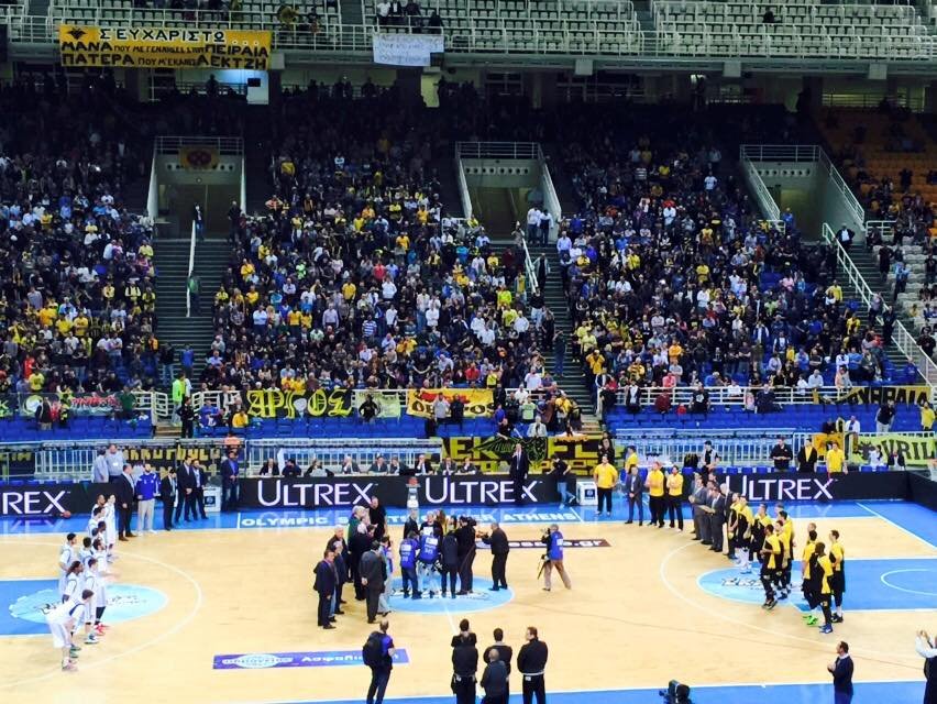 Η φανέλα του Παγκόσμιου της ΑΕΚ, Γιώργου Αμερικάνου στον ουρανό του ΟΑΚΑ [εικόνες & βίντεο] | iefimerida.gr 1