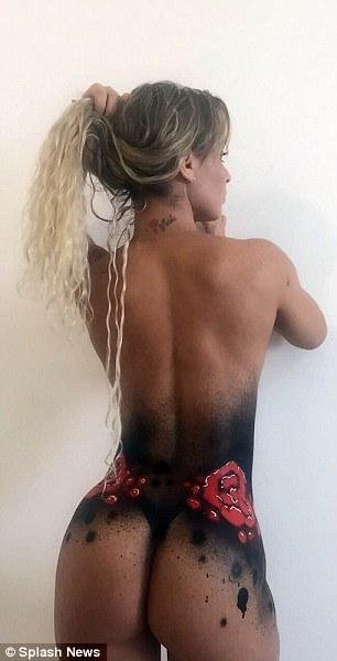 Σάλος με την γυμνή Μις Bum Bum 2014 που ζωγράφισε την Παρθένο Μαρία στο σώμα της [εικόνες] | iefimerida.gr 3