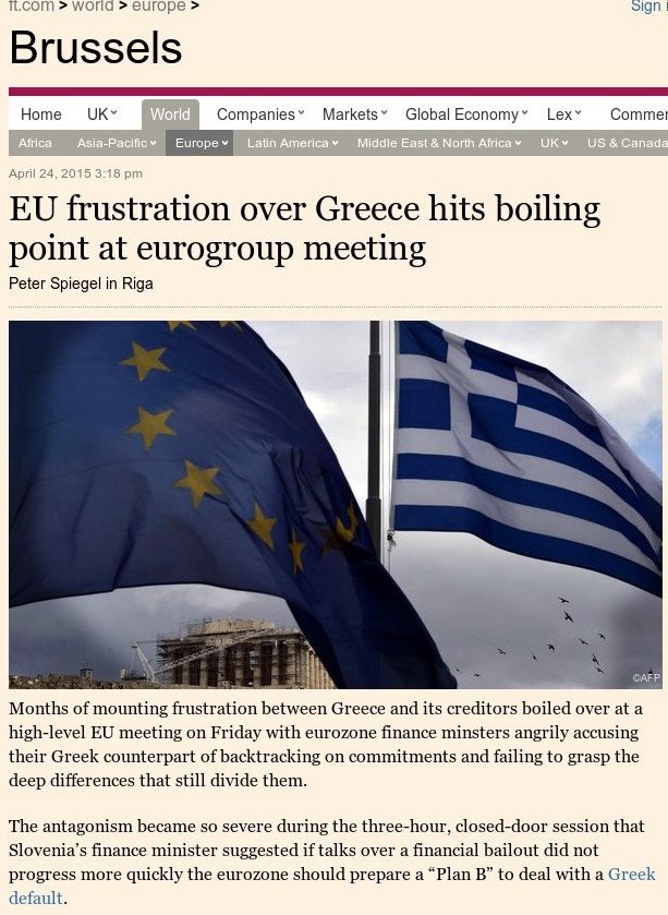 FT: Αγριο επεισόδιο Βαρουφάκη στο Eurogroup με υπουργούς για plan-B και Grexit | iefimerida.gr 0