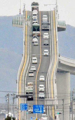 Γέφυρα που δημιουργεί εφιάλτες στους οδηγούς με την κλίση της [εικόνες] | iefimerida.gr 1