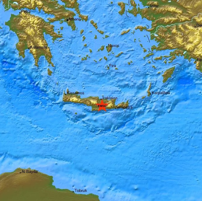 Κουνήθηκε η Κρήτη: Σεισμός 3,9 Ρίχτερ στο Ηράκλειο [εικόνες] | iefimerida.gr 1
