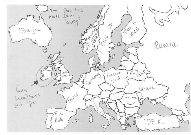 Ζήτησαν από τους Αυστραλούς να φτιάξουν τον χάρτη της Ευρώπης: Η Τουρκία έγινε Ελλάδα και η Ρωσία... βότκα [εικόνες] | iefimerida.gr 6