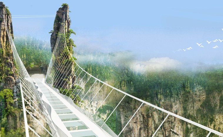 Η απίθανη «γυάλινη» γέφυρα της Κίνας πάνω από φαράγγι -Κόβει την ανάσα [εικόνες] | iefimerida.gr 0