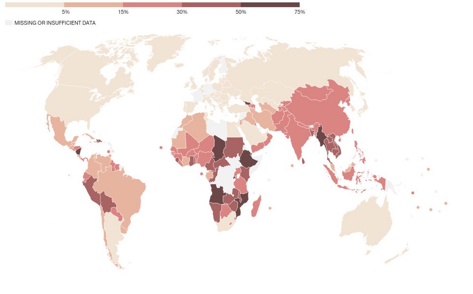 Πού βρίσκονται οι πιο πεινασμένοι λαοί του κόσμου [χάρτης] | iefimerida.gr 0