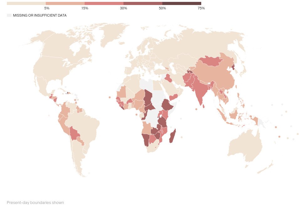 Πού βρίσκονται οι πιο πεινασμένοι λαοί του κόσμου [χάρτης] | iefimerida.gr 1