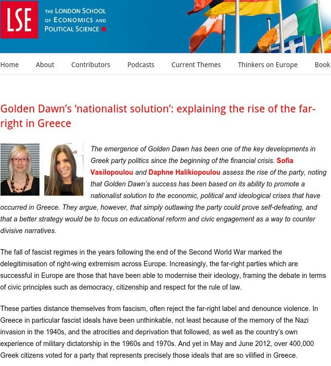 LSE: Αυτός είναι ο λόγος που η Χρυσή Αυγή αύξησε τα ποσοστά της στην Ελλάδα | iefimerida.gr 0