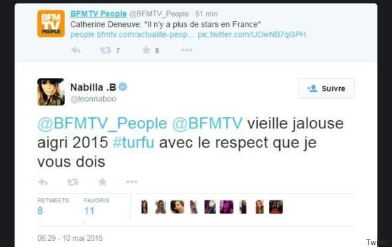 Η καλλονή Ναμπίλα για την Κατρίν Ντενέβ: «Γριά, ξινή, ζηλιάρα...» [εικόνες] | iefimerida.gr 0