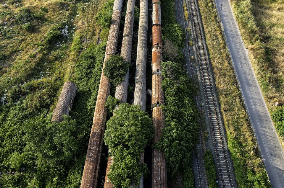 Aπέραντο νεκροταφείο τρένων στη Θεσσαλονίκη, από ψηλά [εικόνες] | iefimerida.gr 6