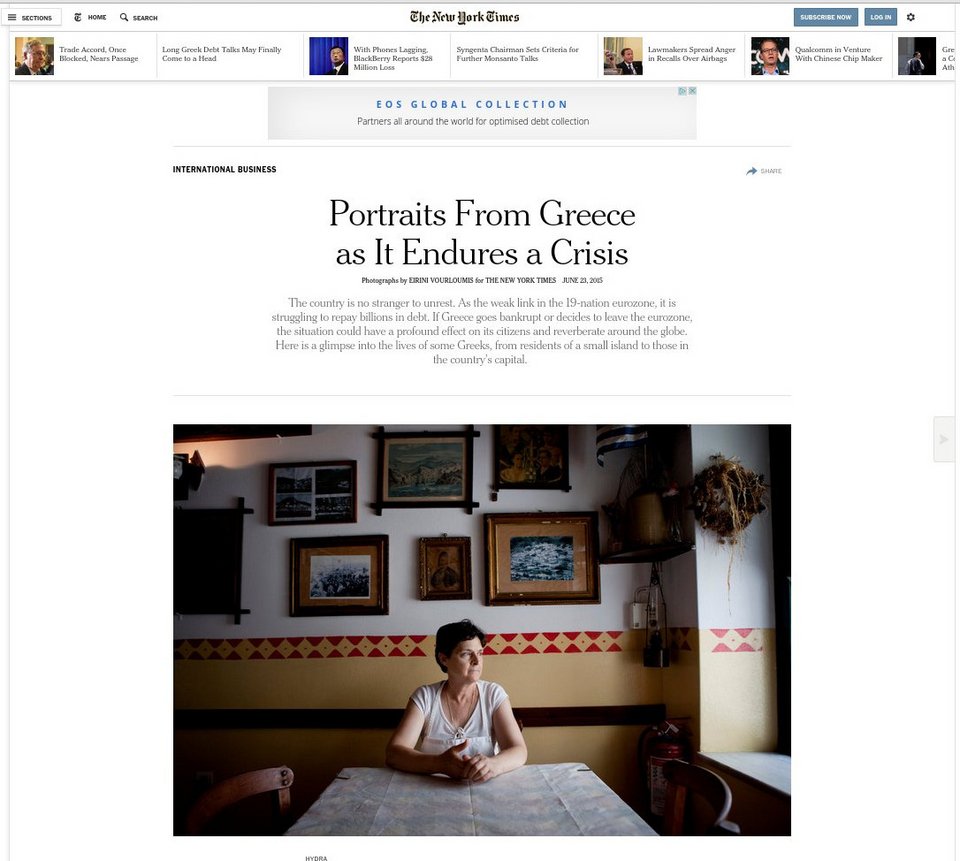 Οι NY Times στην Υδρα και στις διαδηλώσεις της Αθήνας: Πώς υπομένουν οι Ελληνες την κρίση [εικόνες] | iefimerida.gr 9