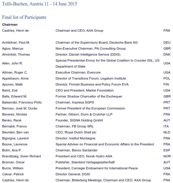 Οι τρεις Ελληνες που θα συμμετάσχουν στη φετινή συνεδρίαση της λέσχης Bilderberg -Ανάμεσά τους ένας πρώην πρωθυπουργός [εικόνες & λίστα] | iefimerida.gr 4