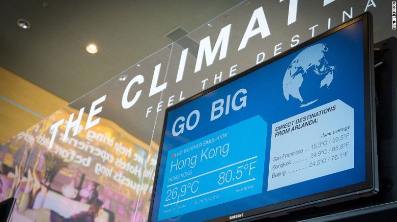 Προσομοιωτής σε αεροδρόμιο δείχνει πώς είναι ο καιρός στον προορισμό σας [εικόνες & βίντεο] | iefimerida.gr 0