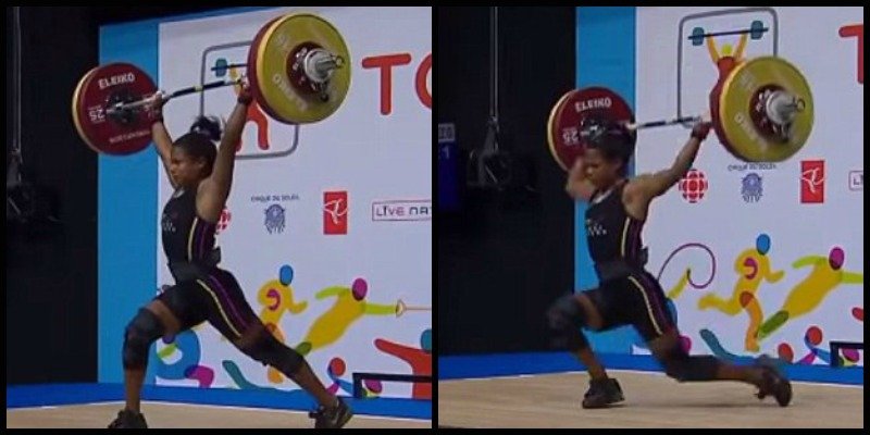 Σοκαριστικό βίντεο: Αρσιβαρίστρια λιποθυμά με τα 106 κιλά στα χέρια της [βίντεο] | iefimerida.gr 2