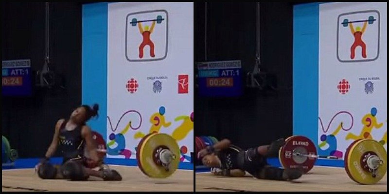 Σοκαριστικό βίντεο: Αρσιβαρίστρια λιποθυμά με τα 106 κιλά στα χέρια της [βίντεο] | iefimerida.gr 0