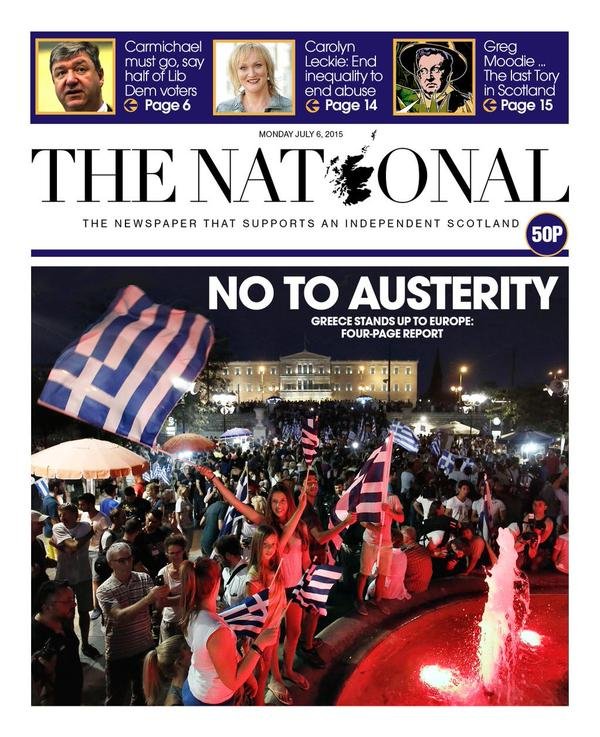 Τα διεθνή πρωτοσέλιδα μετά το δημοψήφισμα: Χαστούκι στις Βρυξέλλες -Οι Ελληνες γιορτάζουν την καταστροφή [εικόνες] | iefimerida.gr 6