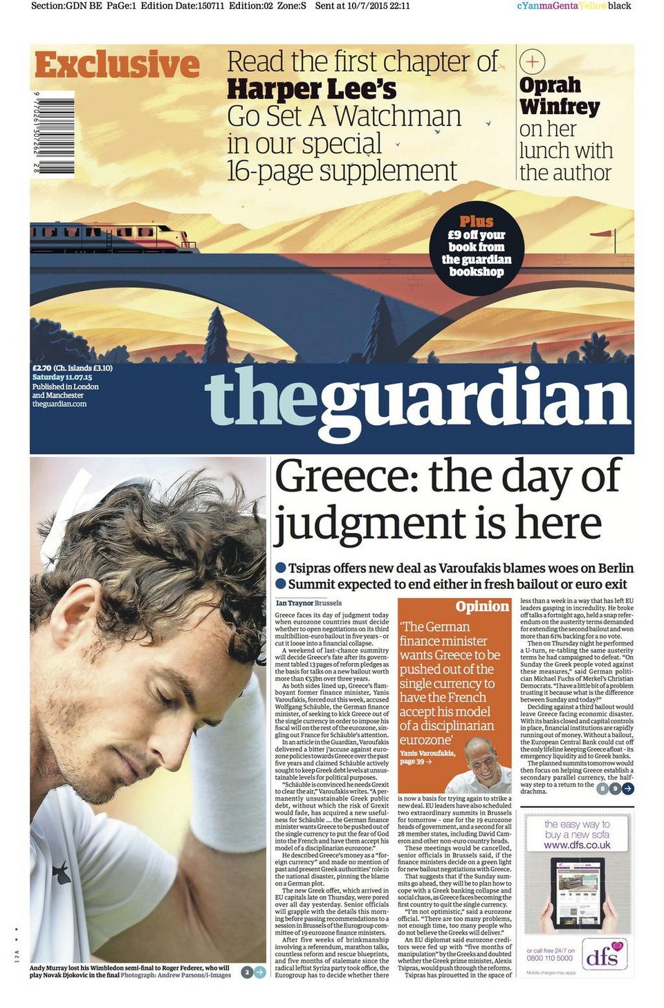 Νέο εξώφυλλο Guardian: Η μέρα της κρίσης έφτασε [εικόνα] | iefimerida.gr 0
