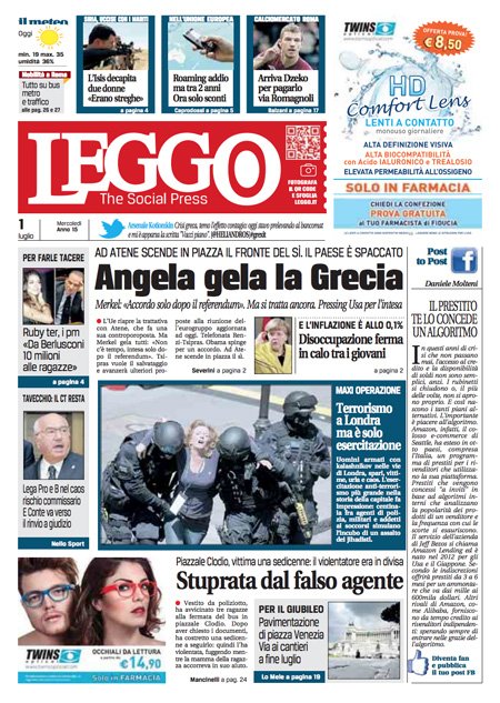 Τα πρωτοσέλιδα των ιταλικών εφημερίδων: Το ελληνικό κλάμα [εικόνες] | iefimerida.gr 12