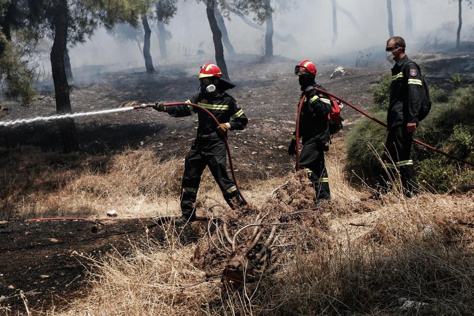 Τα πρόσωπα της αγωνίας: Πυροσβέστες και κάτοικοι με λάστιχα τρέχουν να σώσουν σπίτια, εκκλησίες, δάσος [εικόνες] | iefimerida.gr 17