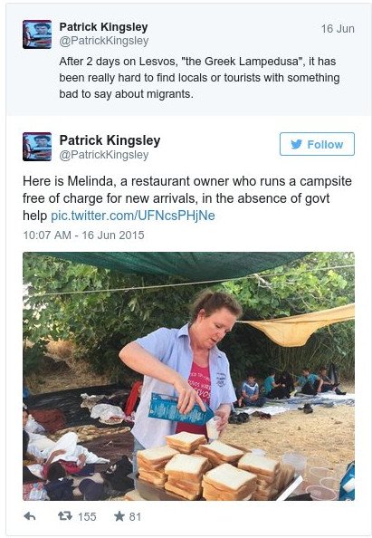 ΝΥ Times: Οι τουρίστες στη Λέσβο, αντί να κάνουν διακοπές, βοηθούν τους πρόσφυγες [εικόνες & βίντεο] | iefimerida.gr 4