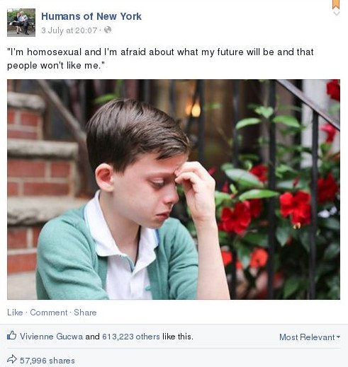 Ενα μικρό αγόρι συγκινεί τον κόσμο: Είμαι ομοφυλόφιλος και φοβάμαι [εικόνες] | iefimerida.gr 0