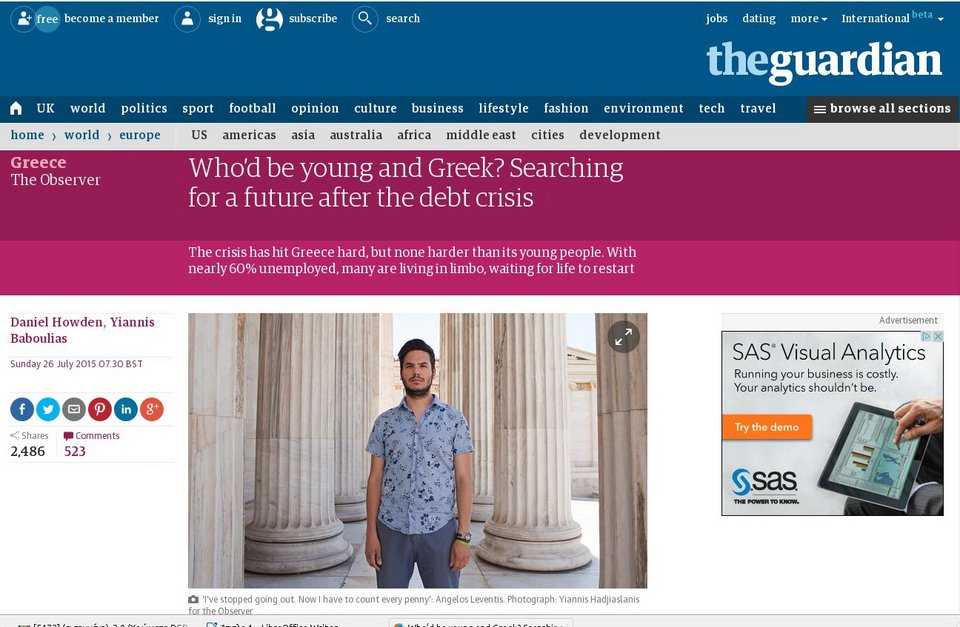 Guardian: Οι νέοι στην Ελλάδα είναι άνεργοι και ψάχνουν το μέλλον τους στα ερείπια της κρίσης [εικόνες] | iefimerida.gr 5
