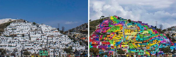 Χρώμα κατά της βίας: Εβαψαν πόλη σαν ουράνιο τόξο για να μειώσουν τα κρούσματα [εικόνες & βίντεο] | iefimerida.gr 0