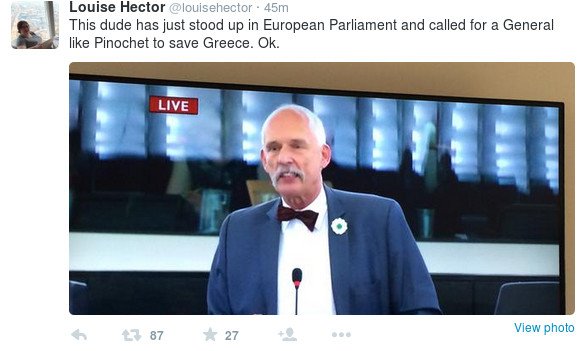 Πολωνός ευρωβουλευτής: «Χρειάζεται έναν δικτάτορα Πινοσέτ η Ελλάδα» [εικόνες] | iefimerida.gr 0