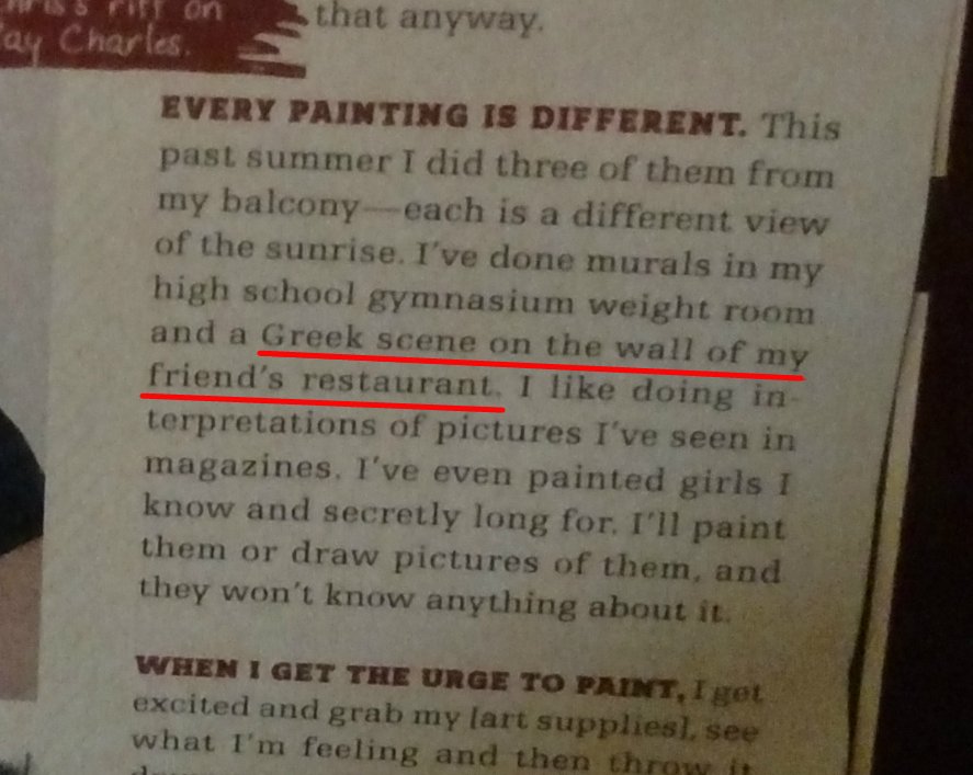 Ο πίνακας που ζωγράφισε ο Κρις Πρατ ειδικά για ελληνικό εστιατόριο στην Ουάσινγκτον [εικόνες] | iefimerida.gr 1