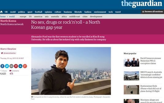 Πήγε να σπουδάσει στη Βόρεια Κορέα –Τα απίστευτα που του συνέβησαν τα έγραψε στον Guardian [εικόνες] | iefimerida.gr 0