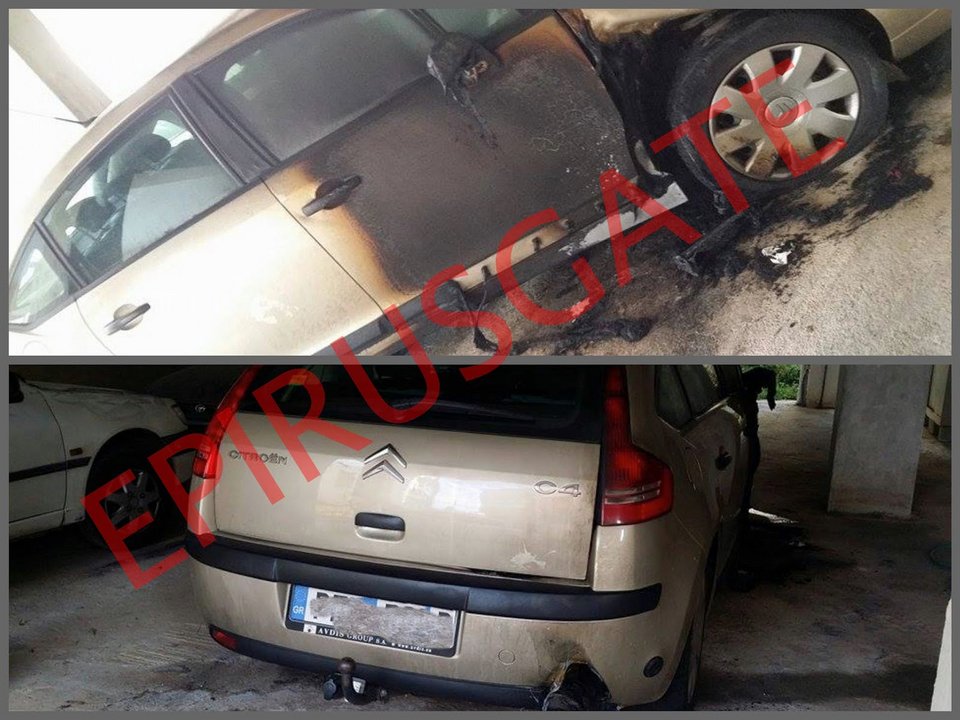 Έκαψαν το αυτοκίνητο του διοικητή της τροχαίας Πρέβεζας [εικόνες] | iefimerida.gr 0