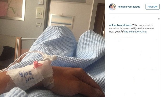 Στο νοσοκομείο ο Μιλτιάδης Βαρβιτσιώτης -Δείτε τι έγραψε [εικόνα] | iefimerida.gr 0