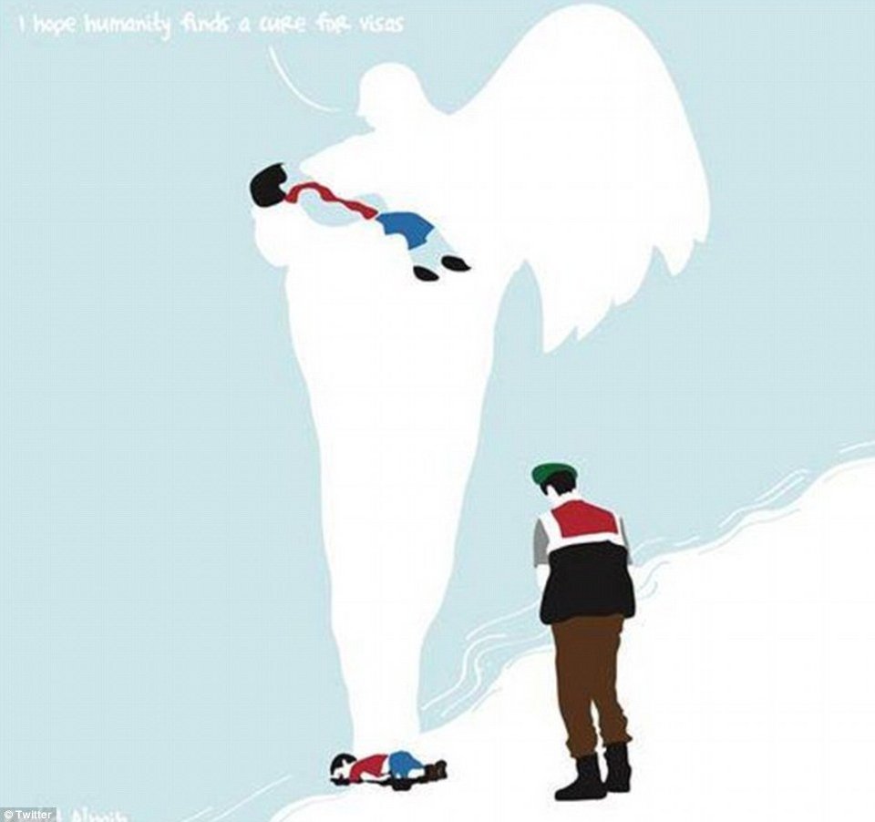 «Τσακίζουν» κόκαλα τα σκίτσα για το νεκρό προσφυγόπουλο [εικόνες] | iefimerida.gr 11