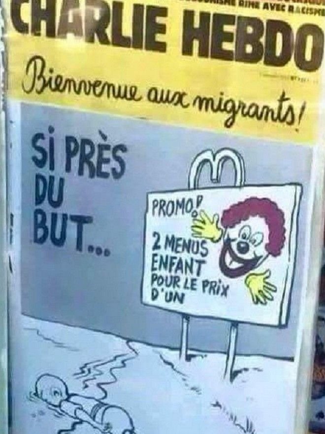 Το Charlie Hebdo προκαλεί με τα σκίτσα του για τον μικρό Αϊλάν [εικόνες] | iefimerida.gr 0
