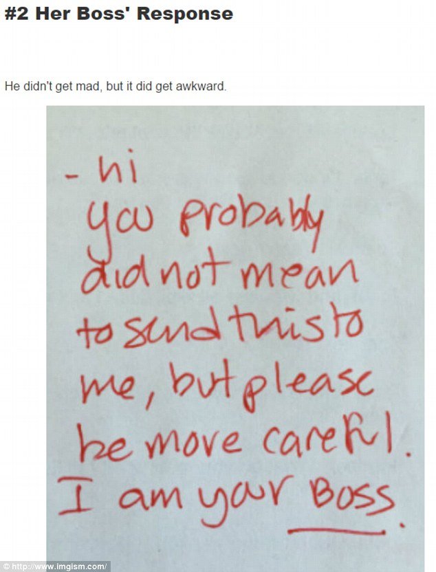 Εστειλε κατά λάθος στο αφεντικό της τόπλες φωτογραφία της -Η απάντησή του την τρόμαξε [εικόνες] | iefimerida.gr 1