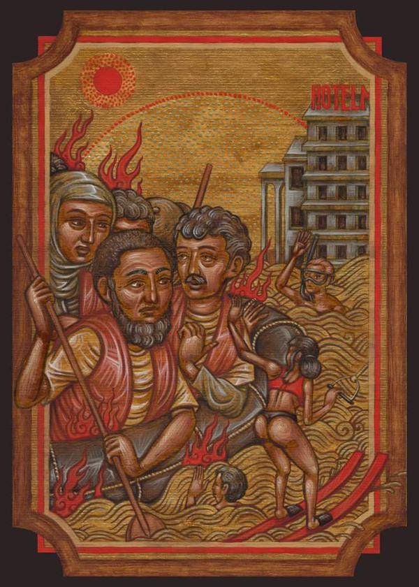 Η γερμανική  Süddeutsche Zeitung κυκλοφορεί με εξώφυλλο τον πίνακα ενός Ελληνα καλλιτέχνη [εικόνες] | iefimerida.gr 0